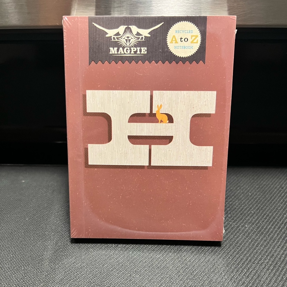 Mini Notebook Journal Diary "H" Lined Pages Magpie Nordstrom New in Shrink Wrap
